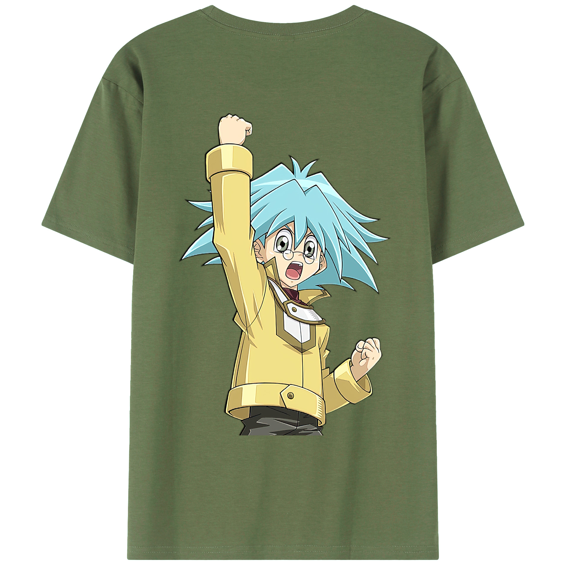 （画像用） 遊☆戯☆王 Yu-Gi-Oh! 綿100％ メンズ半袖Tシャツ（バックプリント） 通気性